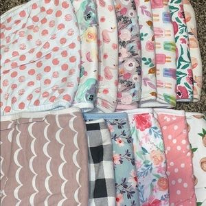 Copper Pearl Burp Cloths